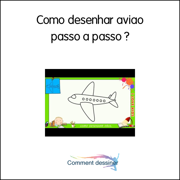 Como desenhar avião passo a passo